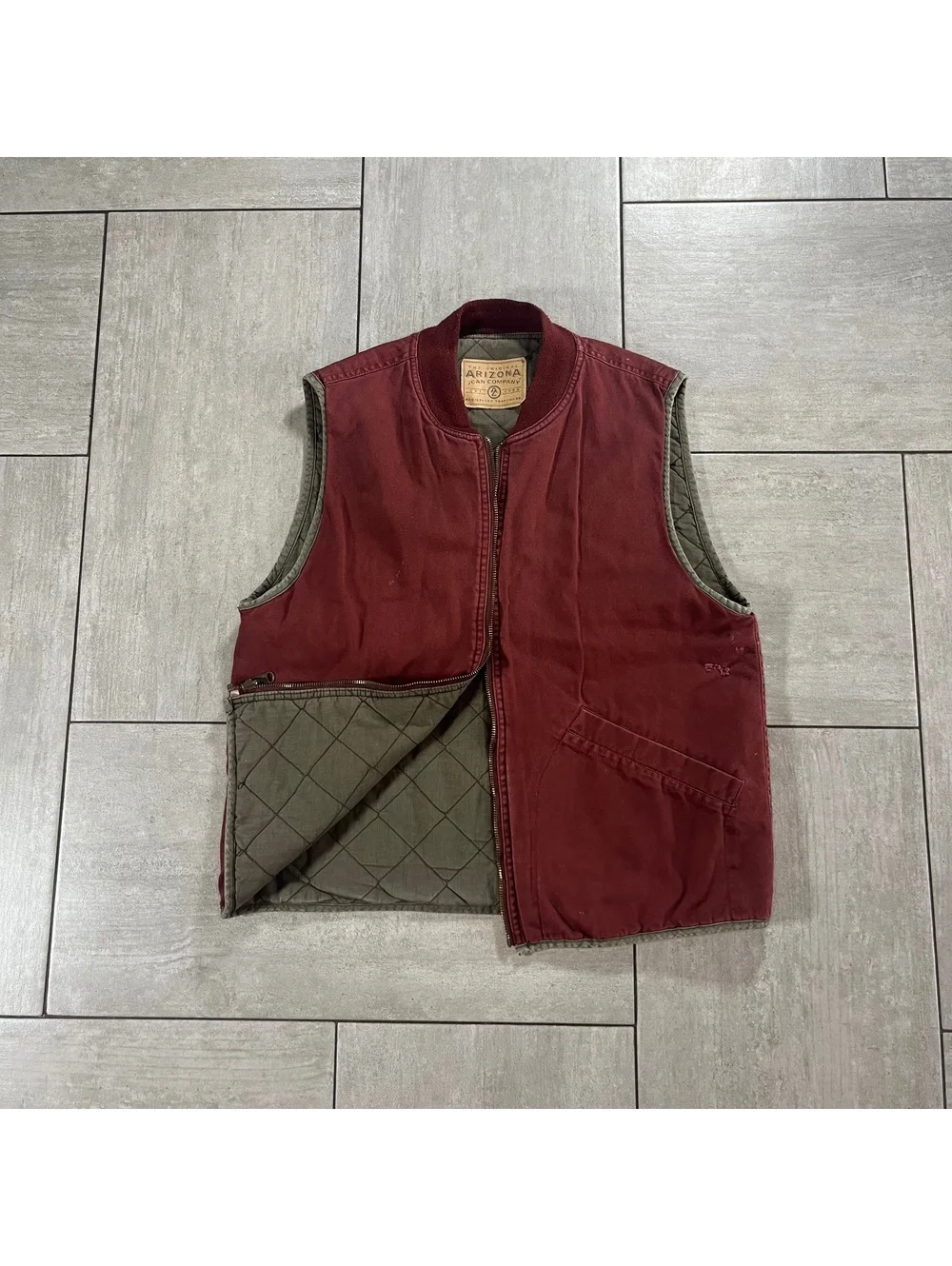 Vintage Arizona Quilted Reversible Vest